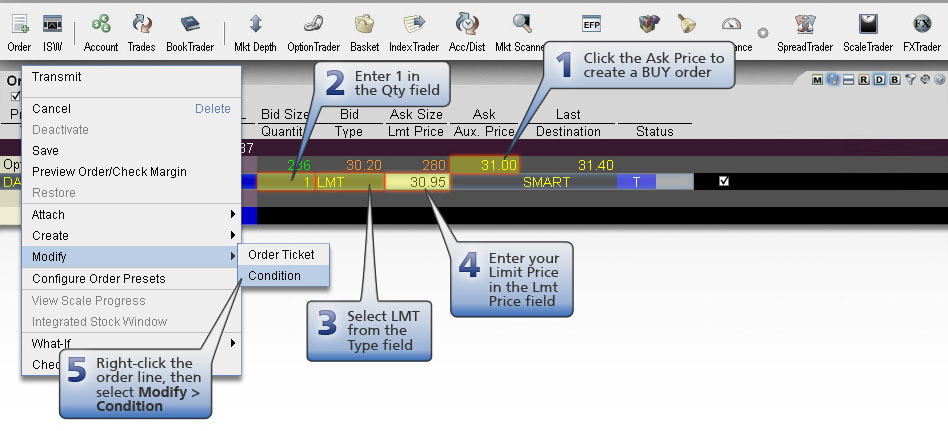 Conditional Buy Order